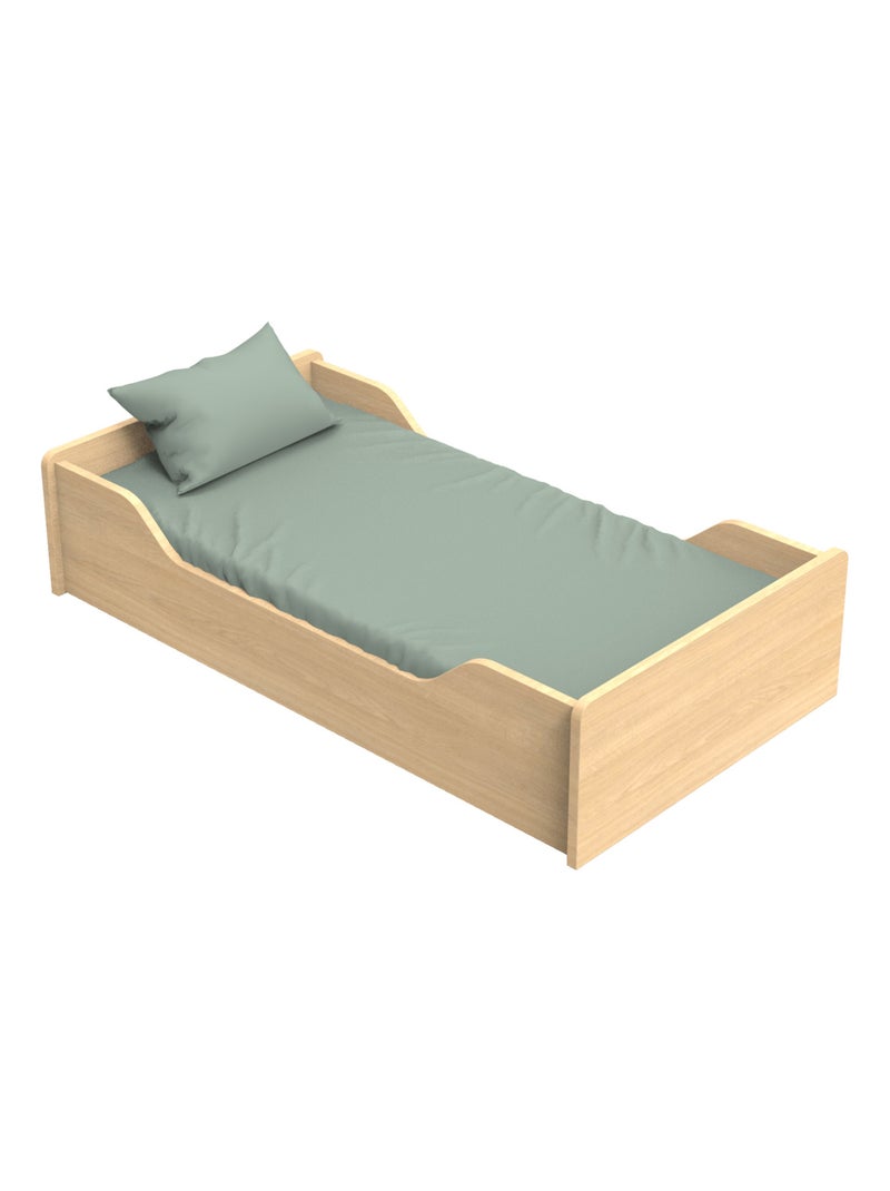Lettino 140x70 - Little Big Bed in legno, decoro rovere - SAUTHON Marrone - Kiabi