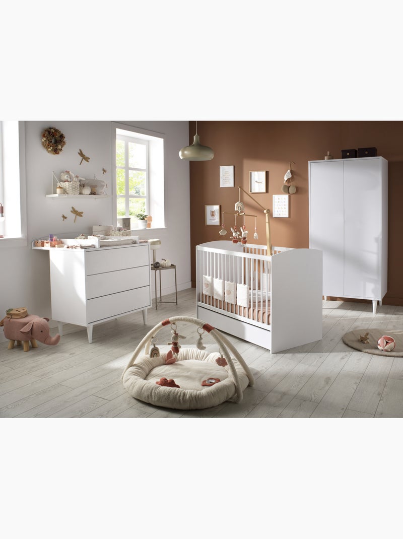 Lettino 60x120 - testiera a - SAUTHON Bianco - Kiabi