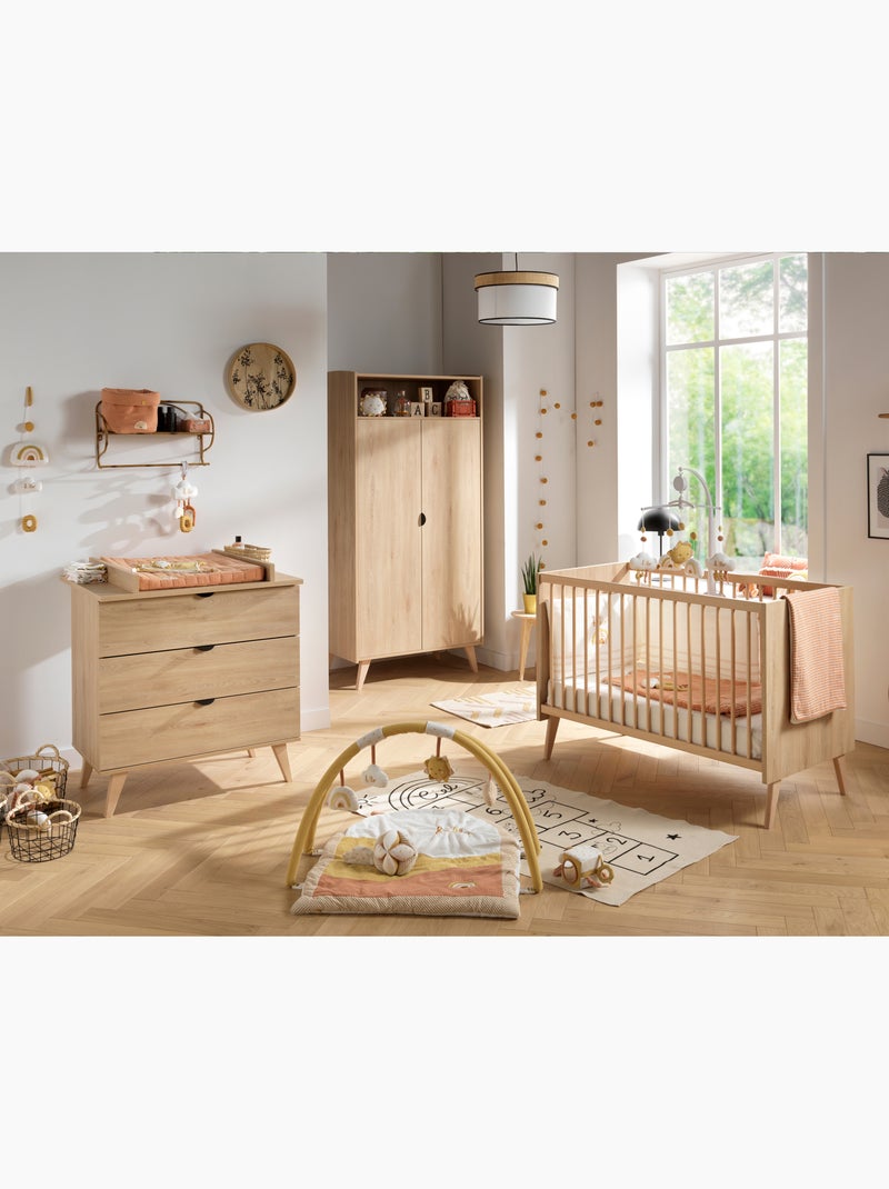Lettino 60x120 su piedini - legno con finitura - SAUTHON Marrone - Kiabi