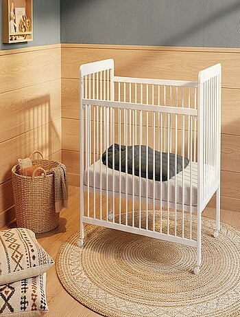 Lettino bambini con sponde regolabile e con materasso ESSENTIEL legno
