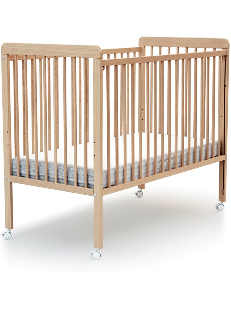 Lettino bambini con sponde regolabile livo legno Beige chiaro - Kiabi