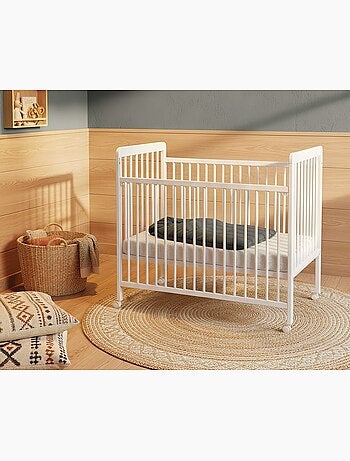 Lettino bambini con sponde regolabile livo legno