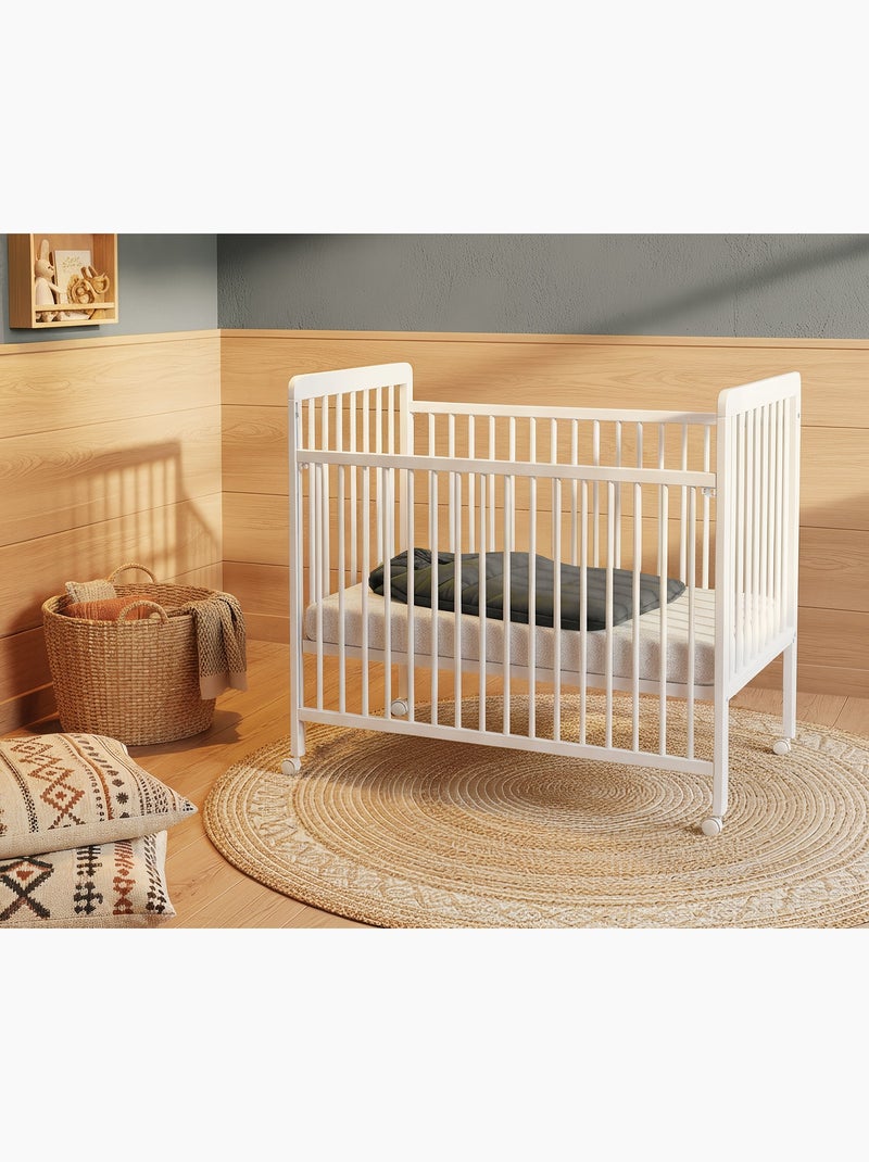 Lettino bambini con sponde regolabile livo legno Bianco - Kiabi