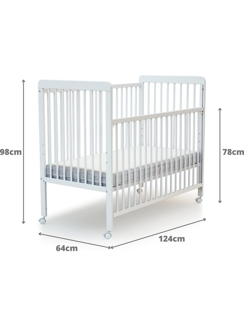 Lettino bambini con sponde regolabile livo legno Bianco - Kiabi