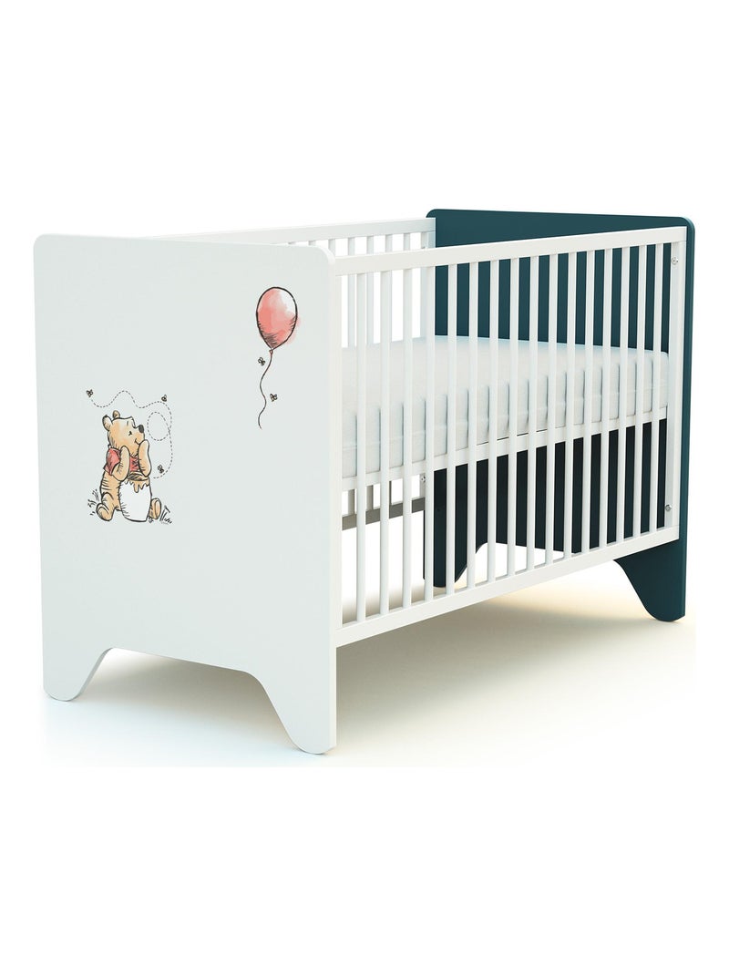 Lettino bambini DISNEY Exploring Winnie legno Blu pavone - Kiabi