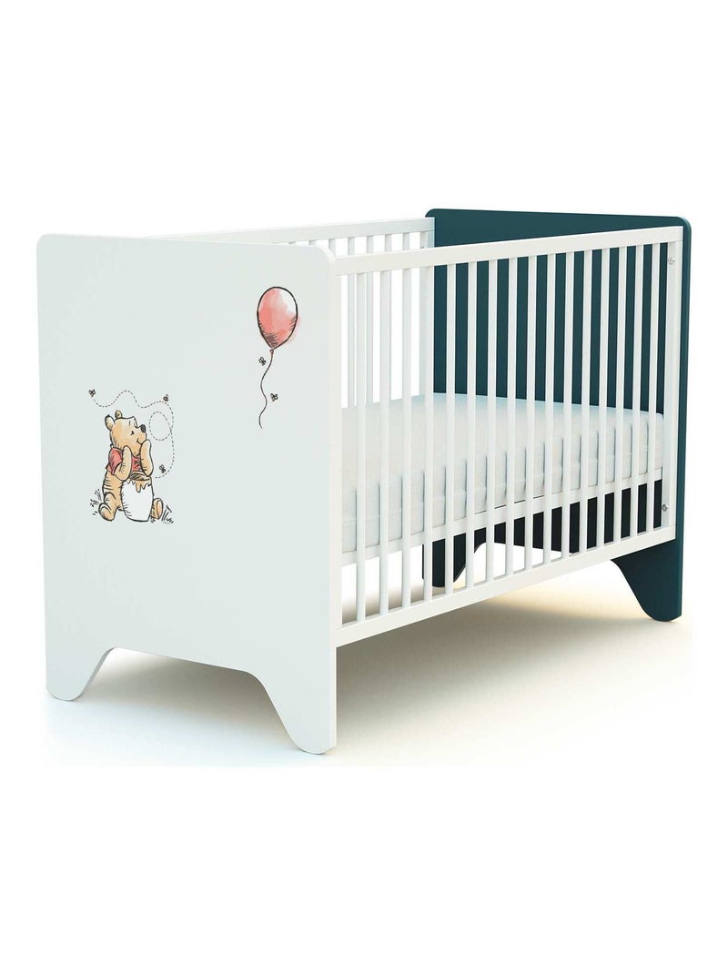 Lettino bambini DISNEY Exploring Winnie legno Blu pavone - Kiabi