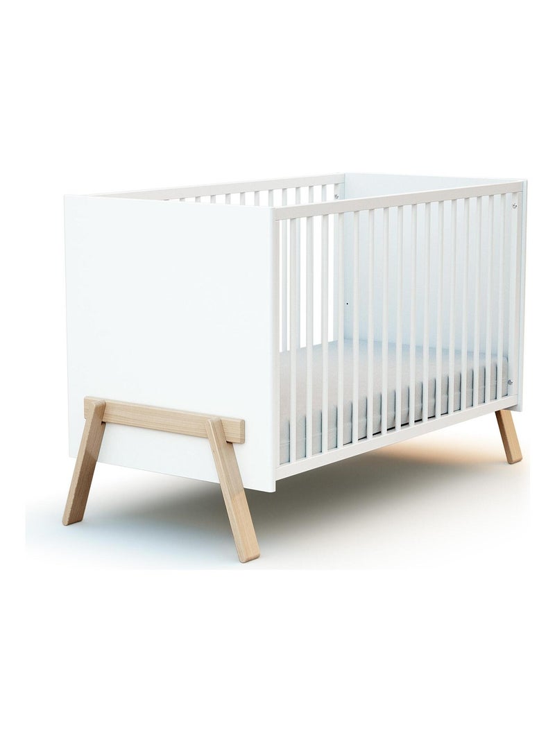 Lettino bambini e cassettiera fasciatoio canaille legno Bianco Marrone - Kiabi