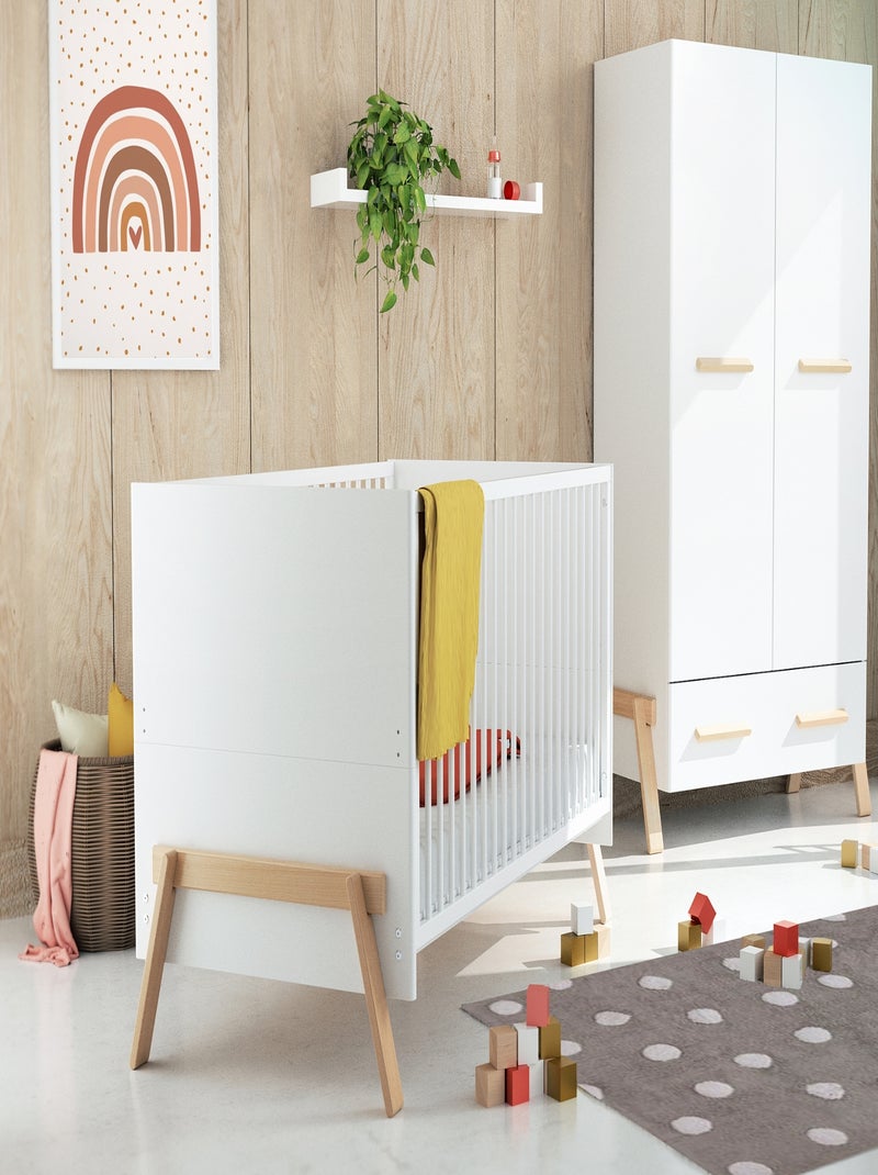 Lettino bambini evolutivo canaille Beige/Bianco - Kiabi