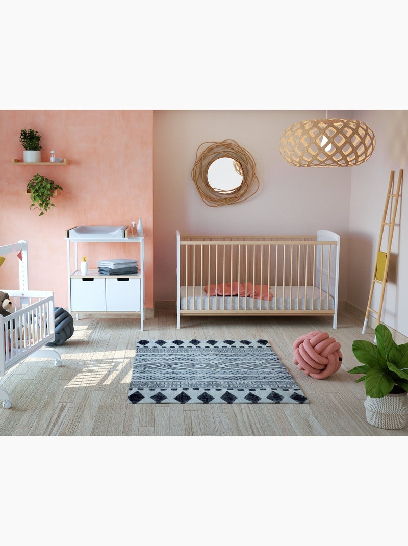 Lettino bambini evolutivo luna legno Beige/Bianco - Kiabi