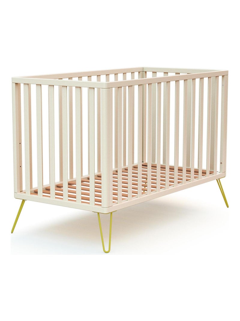 Lettino bambini only legno Giallo - Kiabi