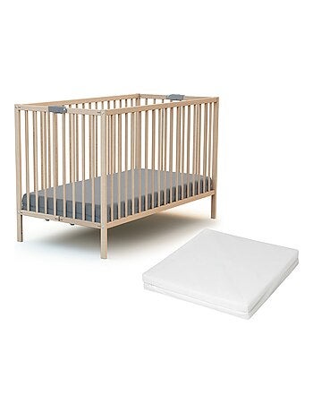 Lettino bambini pieghevole con materasso legno FLEX