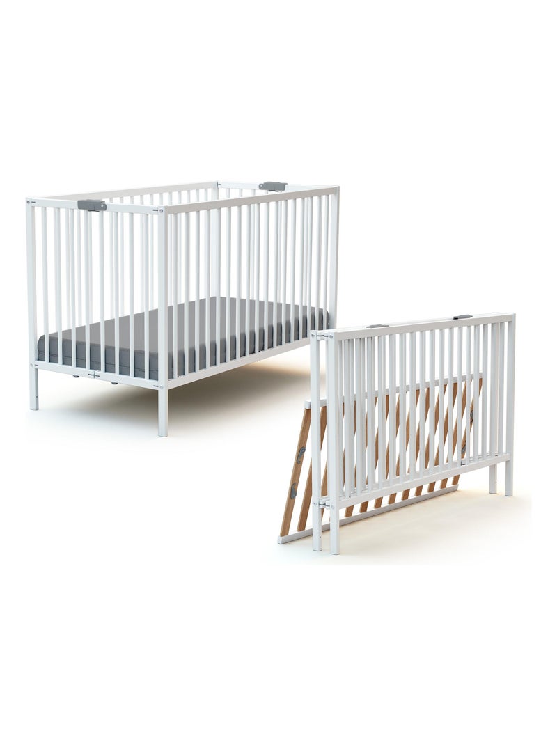Lettino bambini pieghevole legno flex Bianco - Kiabi