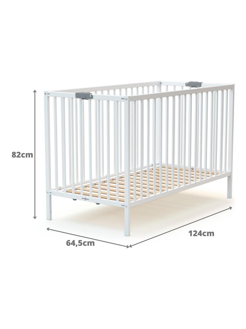 Lettino bambini pieghevole legno flex Bianco - Kiabi
