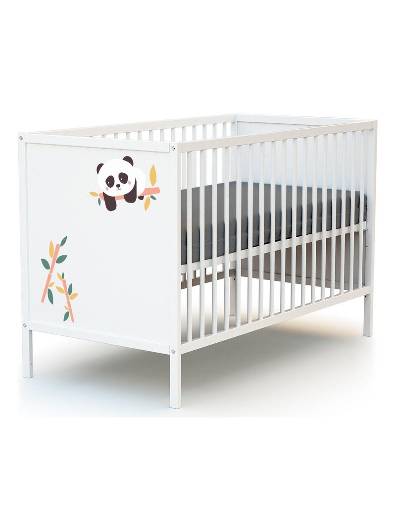 Lettino bambini renard legno alba Bianco Arancio - Kiabi