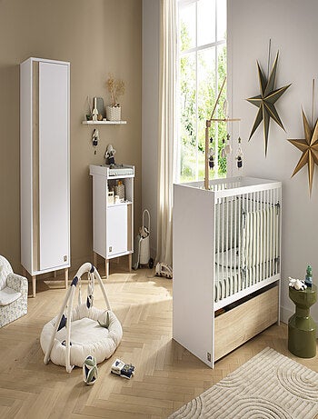 Lettino bebé 120x60 a sbarre con testiere in - SAUTHON