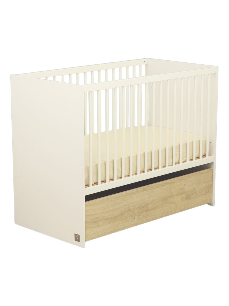 Lettino bebé 120x60 a sbarre con testiere in - SAUTHON Bianco - Kiabi
