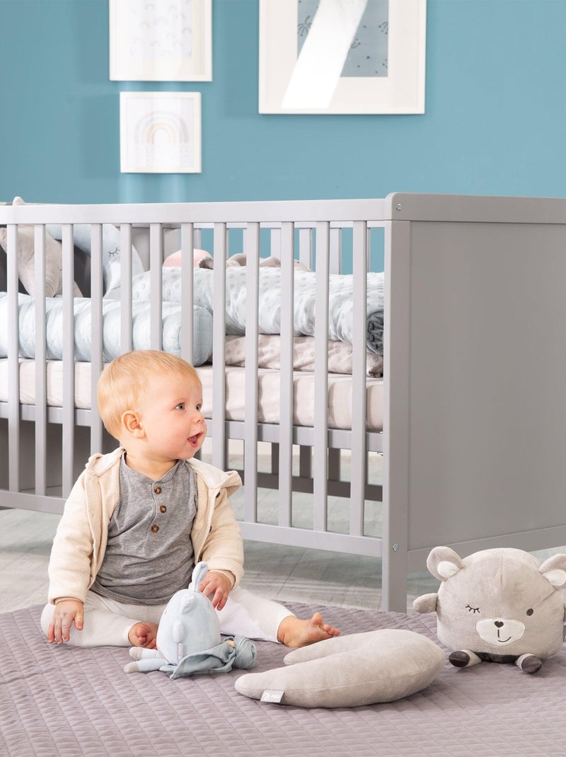 Lettino bebè 2‑in‑1: cododo e letto autonomo con altezza regolabile – ROBA Grigio - Kiabi