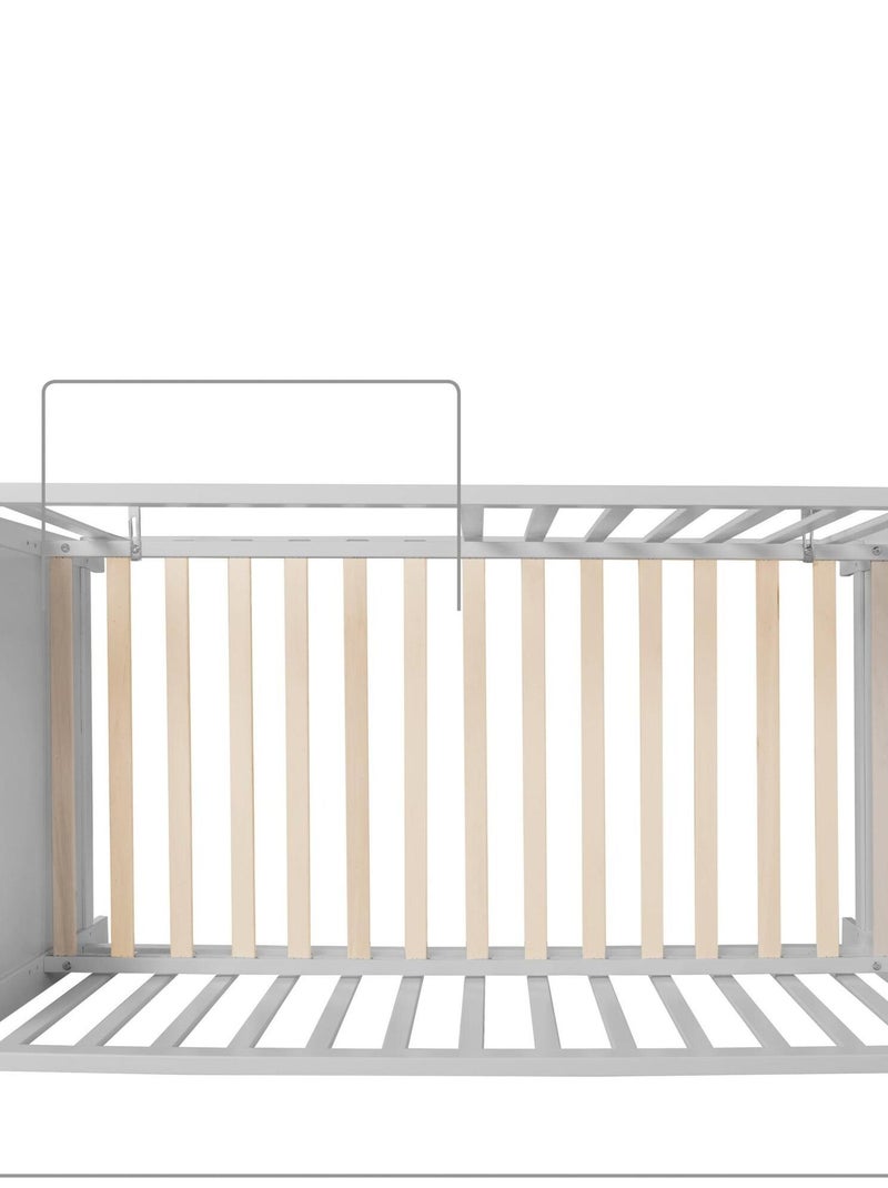Lettino bebè 2‑in‑1: cododo e letto autonomo con altezza regolabile – ROBA Grigio - Kiabi