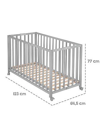 Lettino pieghevole con ruote e altezza regolabile "Roba Fold Up