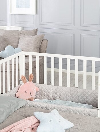 Lettino cododo 2‑in‑1 + materasso e accessori – ROBA "Roba Style