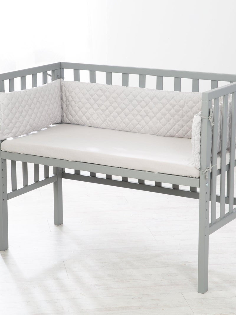 Lettino cododo 2‑in‑1 + materasso e accessori – ROBA "Roba Style" Grigio - Kiabi