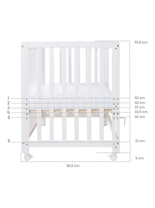 Lettino cododo con set completo e ruote con freno – "Roba" - Kiabi Lettino cododo con set completo e ruote con freno – "Roba" - Kiabi
