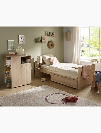 Lettino combinato 60x120, trasformabile in 90x190, finitura in legno di - SAUTHON