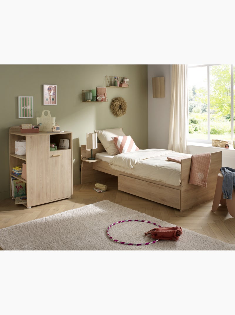 Lettino combinato 60x120, trasformabile in 90x190, finitura in legno di - SAUTHON Marrone - Kiabi