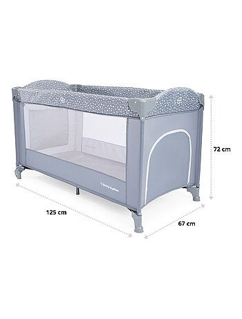 Lettino da viaggio 2 in 1 con box e fasciatoio per bambini
