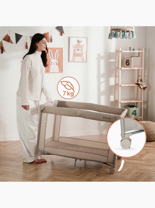 Lettino da viaggio 2 in 1 LIONELO Amelie - Box per bambini - Leggero - Ruote - 0-36 mesi - Borsa inc - Kiabi