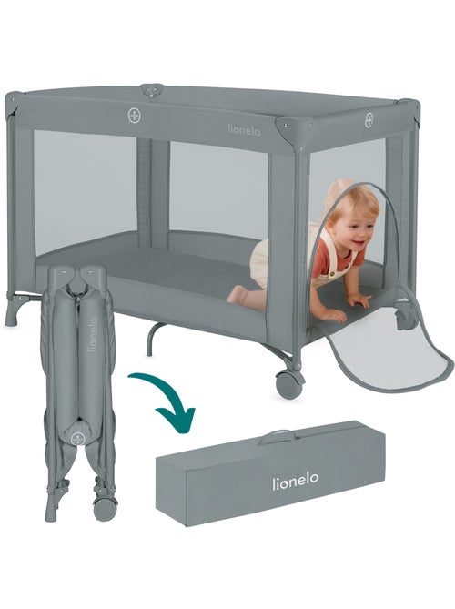Lettino da viaggio 2 in 1 LIONELO Amelie - Box per bambini - Leggero - Ruote - 0-36 mesi - Borsa inc - Kiabi