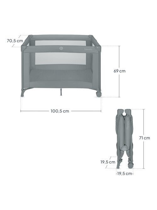 Lettino da viaggio 2 in 1 LIONELO Amelie - Box per bambini - Leggero - Ruote - 0-36 mesi - Borsa inc - Kiabi