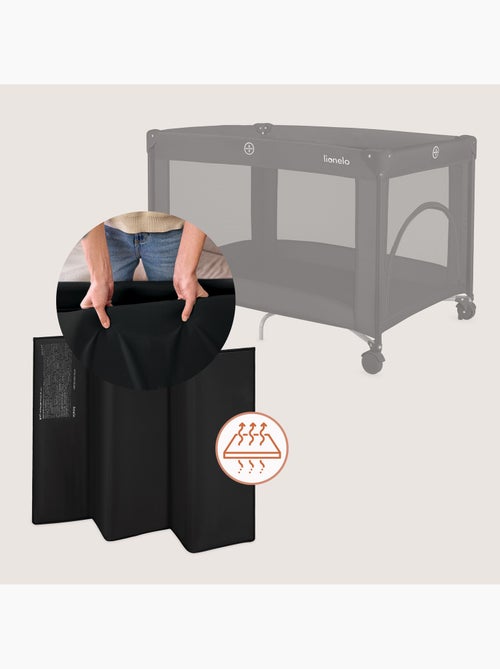 Lettino da viaggio 2 in 1 LIONELO Amelie - Box per bambini - Leggero - Ruote - 0-36 mesi - Borsa inc - Kiabi Lettino da viaggio 2 in 1 LIONELO Amelie - Box per bambini - Leggero - Ruote - 0-36 mesi - Borsa inc - Kiabi