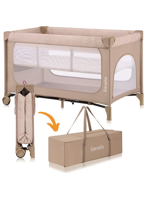 Lettino da viaggio 2 in 1 LIONELO Jasmin - Box per bambini - Chiusura rapida - Ruote - 0-36 mesi - T - Kiabi