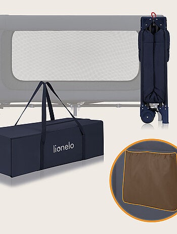 Lettino da viaggio 2 in 1 LIONELO Jasmin - Box per bambini - Chiusura rapida - Ruote - 0-36 mesi - T