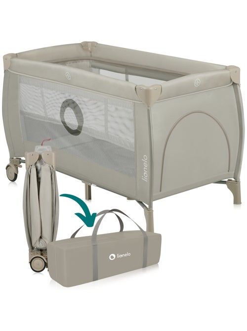 Lettino da viaggio 2 in 1 LIONELO Stefi Plus - Box per bambini - Materasso ad alta densità - Ruote - - Kiabi
