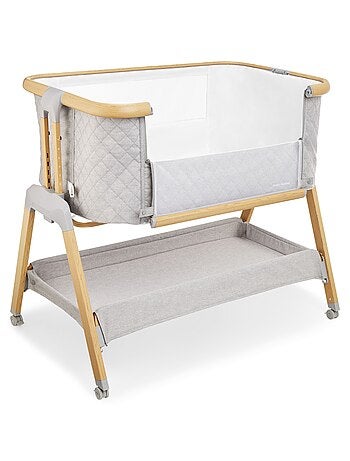 Lettino da viaggio 3 in 1 co-sleeping regolabile 7 altezze con materasso 3 cm e ruote bloccabili