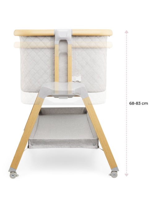 Lettino da viaggio 3 in 1 co-sleeping regolabile 7 altezze con materasso 3 cm e ruote bloccabili - Kiabi Lettino da viaggio 3 in 1 co-sleeping regolabile 7 altezze con materasso 3 cm e ruote bloccabili - Kiabi