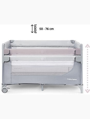 Lettino da viaggio 3 in 1 con fasciatoio e borsa trasporto - pieghevole, regolabile + materasso