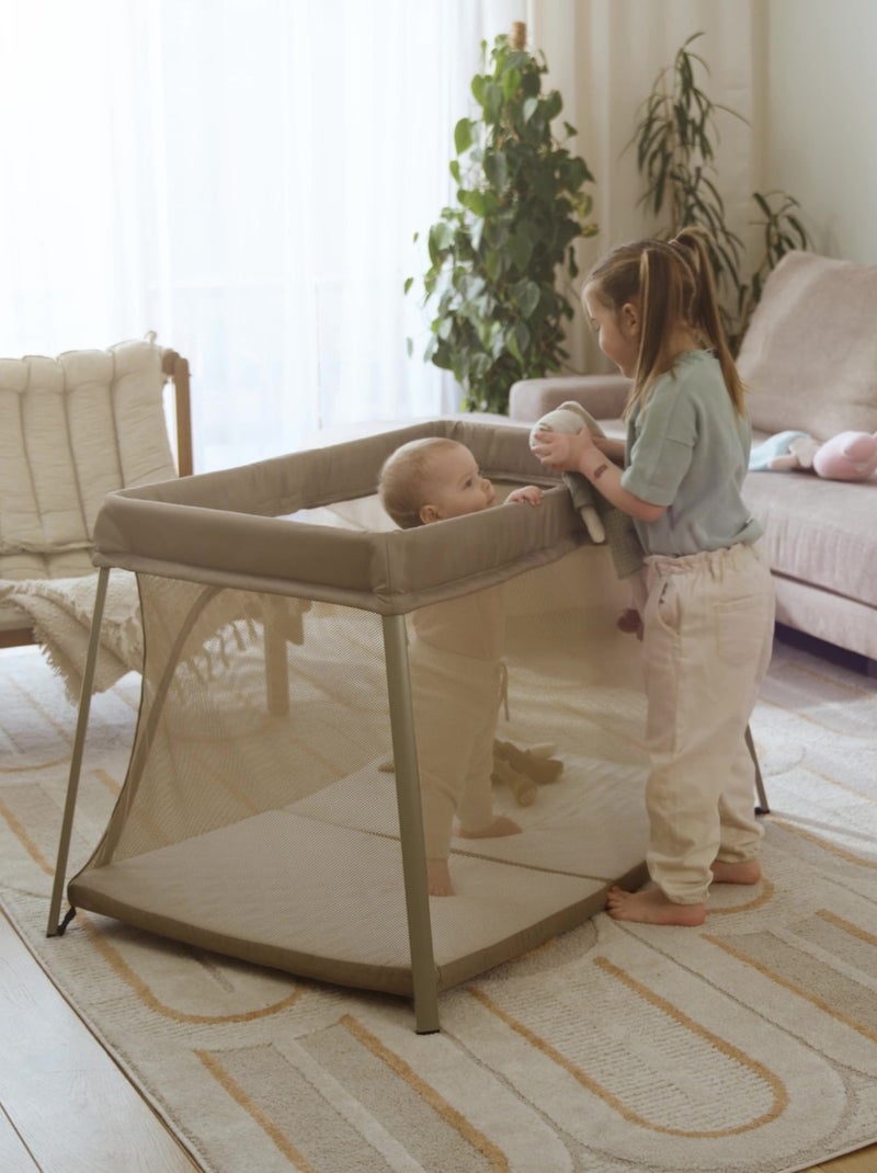 Lettino da viaggio 3 in 1 LIONELO Alice - Ultraleggero - Lettino per neonati - Materasso da 3 cm Beige - Kiabi