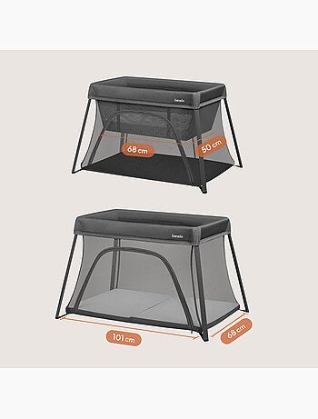 Lettino da viaggio 3 in 1 LIONELO Alice - Ultraleggero - Lettino per neonati - Materasso da 3 cm