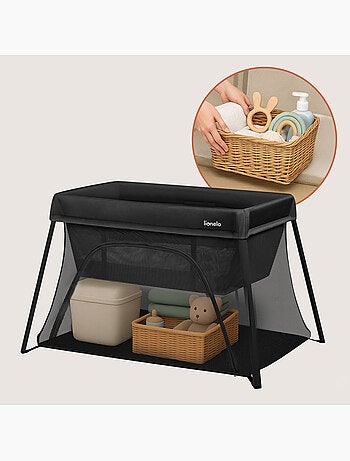 Lettino da viaggio 3 in 1 LIONELO Alice - Ultraleggero - Lettino per neonati - Materasso da 3 cm