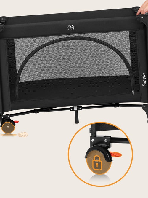 Lettino da viaggio 3 in 1 LIONELO Laura - Box per bambini - Materasso ad alta densità - Ruote - 0-36 - Kiabi