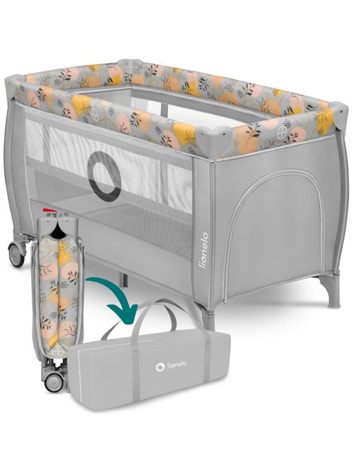 Lettino da viaggio 3 in 1 LIONELO Stefi Plus - Box per bambini - Materasso ad alta densità - Ruote - - Kiabi