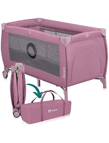 Lettino da viaggio 3 in 1 LIONELO Stefi Plus - Box per bambini - Materasso ad alta densità - Ruote -