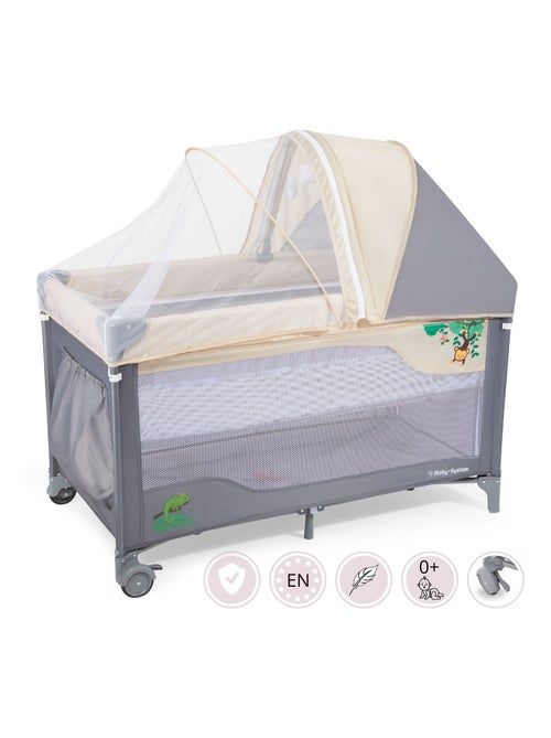 Lettino da viaggio con fasciatoio e ruote HyperMotion - Kiabi