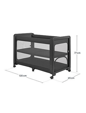 Lettino da viaggio LIONELO Patty 3 in 1 - Lettino per dormire insieme - Box - Pieghevole - Materasso