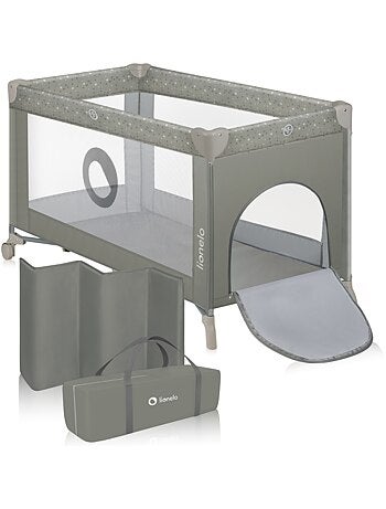 Lettino da viaggio Stefi LIONELO 2 in 1 - Box per bambini - 125 x 65 cm - Ruote - 0-36 mesi - Borsa
