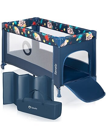 Lettino da viaggio Stefi LIONELO 2 in 1 - Box per bambini - 125 x 65 cm - Ruote - 0-36 mesi - Borsa