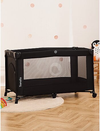 Lettino da viaggio Stefi LIONELO 2 in 1 - Box per bambini - 125 x 65 cm - Ruote - 0-36 mesi - Borsa